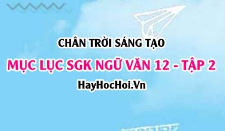 Mục lục SGK Ngữ Văn 12 tập 2 Chân trời sáng tạo